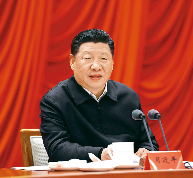 　　2019年1月21日，省部級主要領(lǐng)導(dǎo)干部堅(jiān)持底線思維著力防范化解重大風(fēng)險(xiǎn)專題研討班在中央黨校開班。中共中央總書記、國家主席、中央軍委主席習(xí)近平在開班式上發(fā)表重要講話。 新華社記者 饒愛民/攝